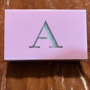 Pink Box with Silver Letter A